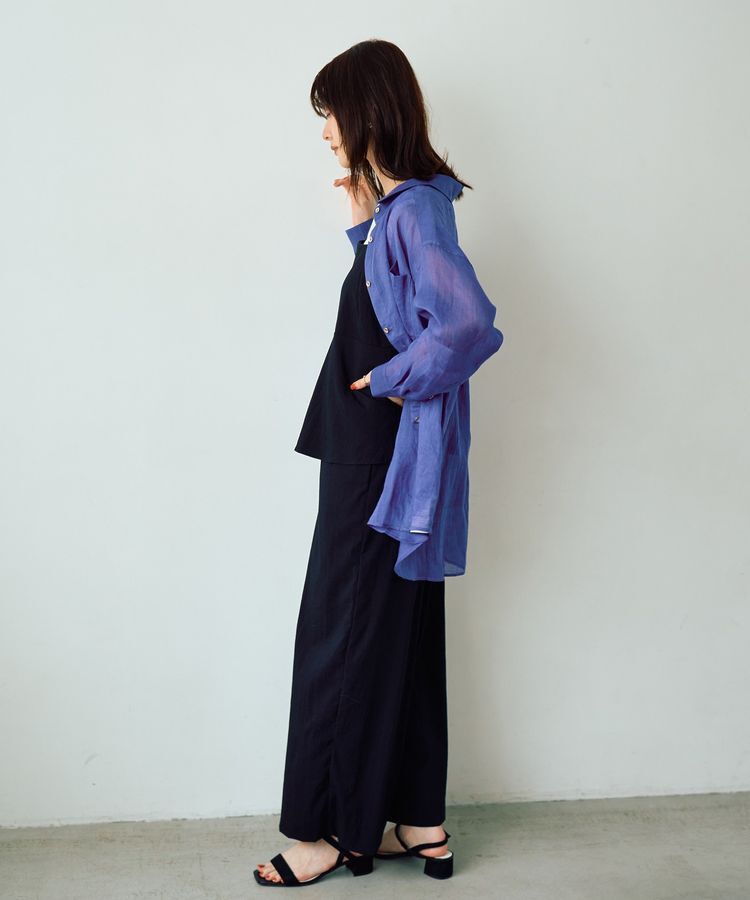 YECCA VECCA「3wayシアーリネンシャツ」|シャツ・ブラウス|