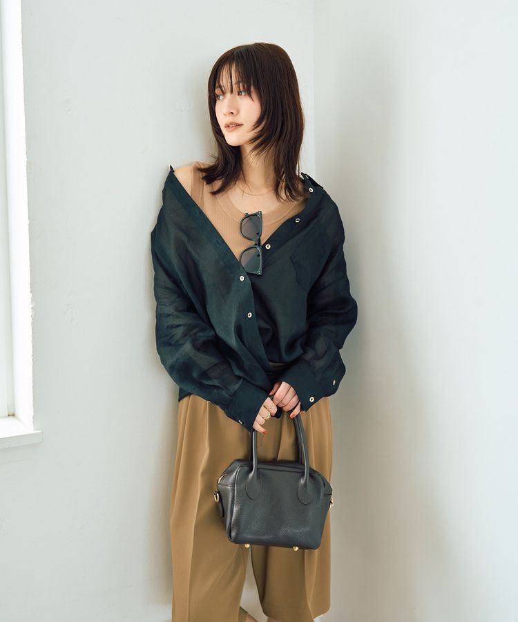 YECCA VECCA「3wayシアーリネンシャツ」|シャツ・ブラウス|
