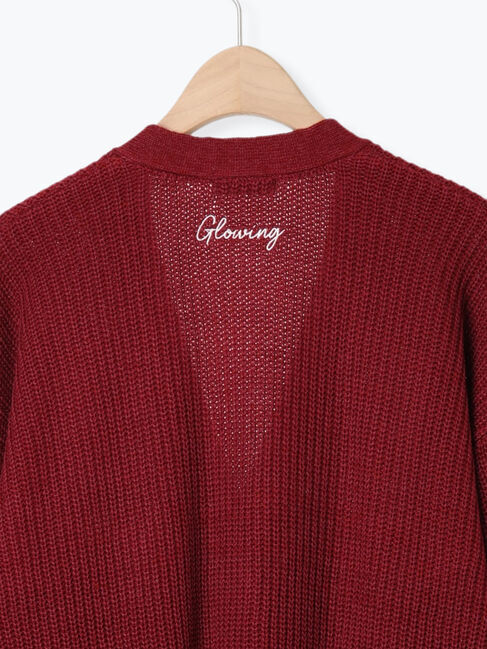 Samansa Mos2「ポイント刺繍Vネックカーディガン」|カーディガン|