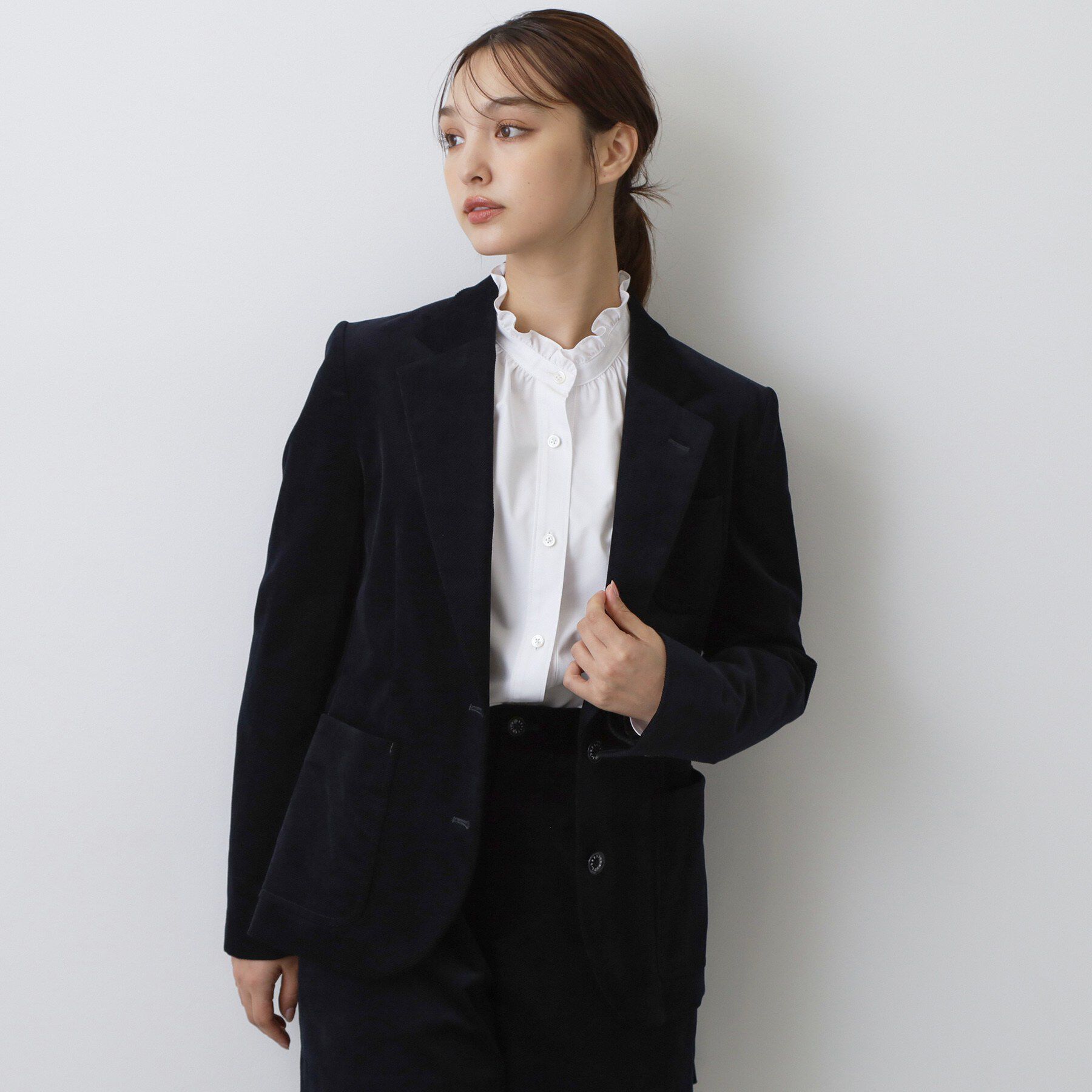 DRESSTERIOR「ストレッチカルゼ ジャケット」|テーラードジャケット|