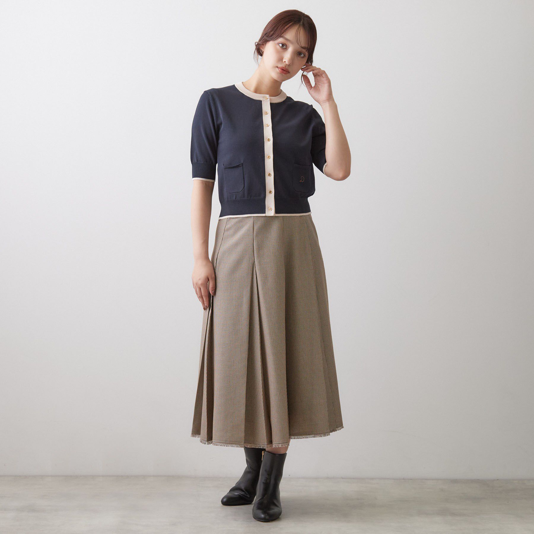 DRESSTERIOR「【UVカット／ウォッシャブル】クールタッチ ハーフスリーブカーデ」|カーディガン|