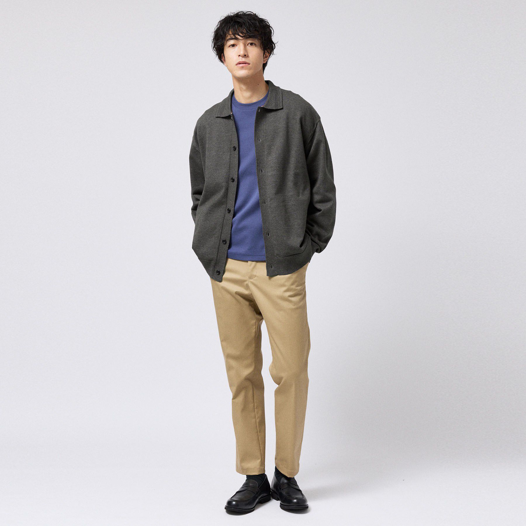 TAKEO KIKUCHI「ニット シャツ カーディガン」|ニット・セーター|