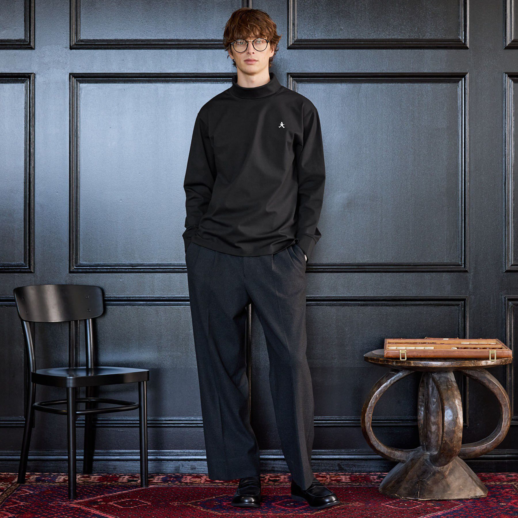 TAKEO KIKUCHI「【BOWLER HAT LABEL】オフタートル プルオーバージャージ」|Tシャツ・カットソー|