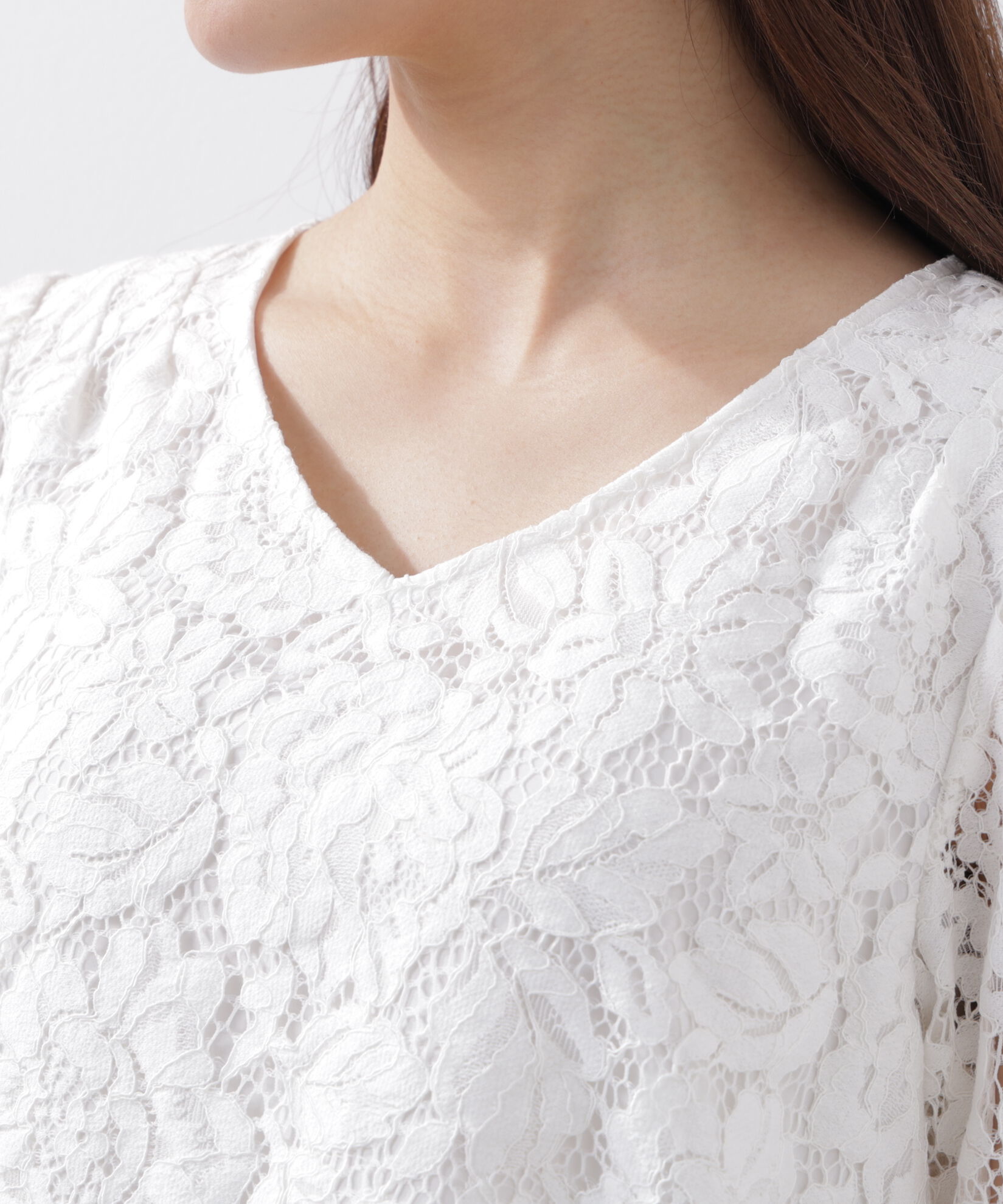 PROPORTION BODY DRESSING「レースペプラムブラウス　26SS」|シャツ・ブラウス|