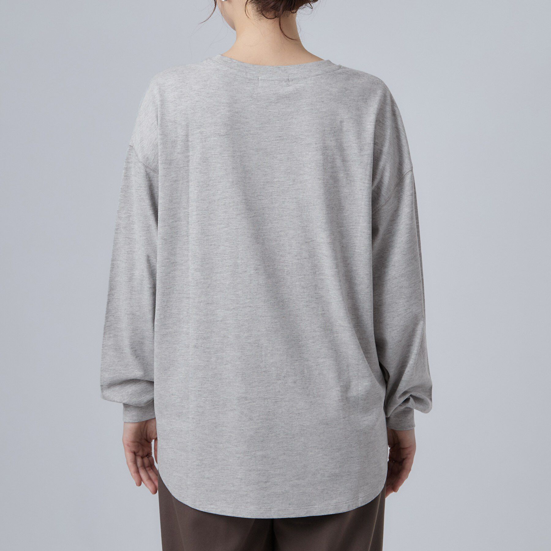 SHOO･LA･RUE「【選べる4柄/体型カバー】ゆるっと着られる BIGロンT」|Tシャツ・カットソー|