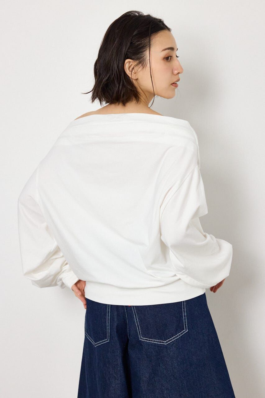 RODEO CROWNS「タックデザインオフショルL/Sトップス」|Tシャツ・カットソー|