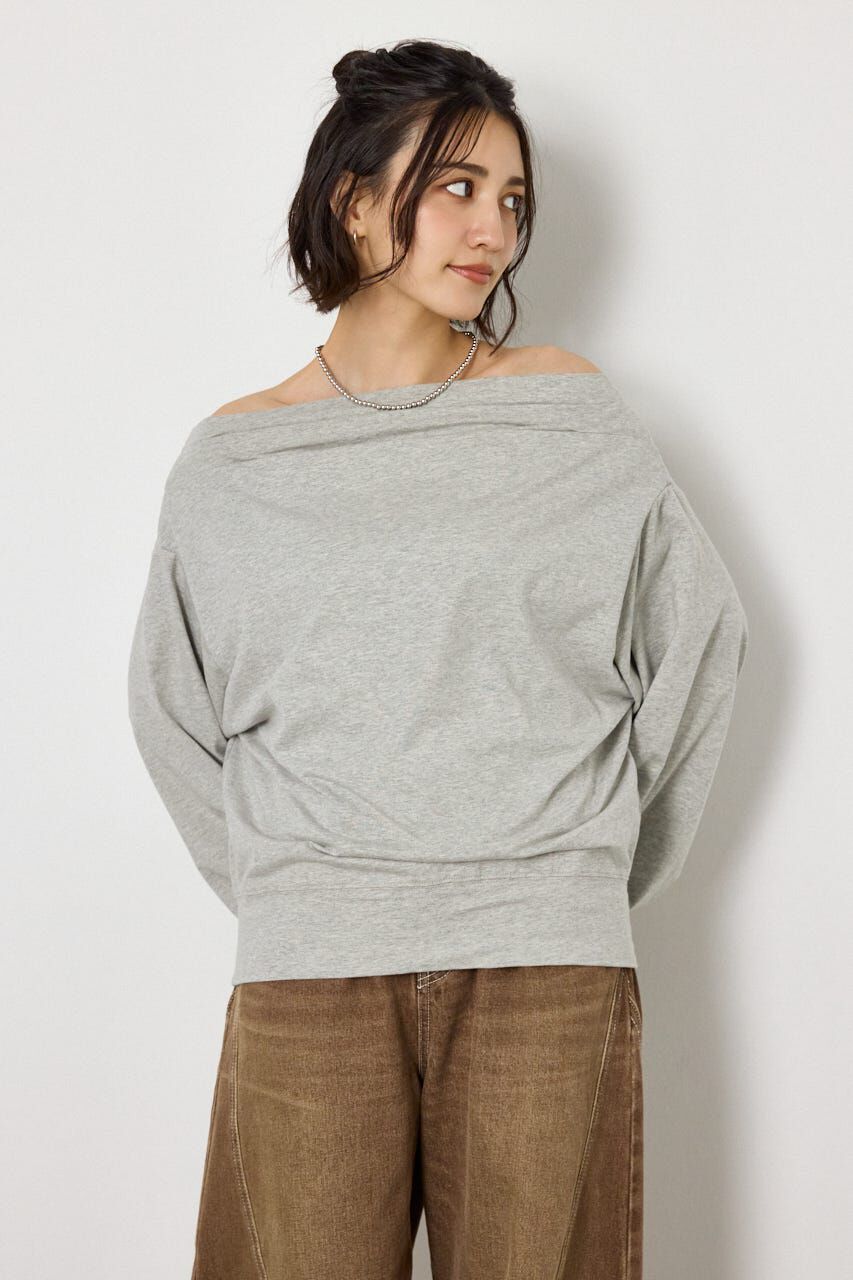 RODEO CROWNS「タックデザインオフショルL/Sトップス」|Tシャツ・カットソー|