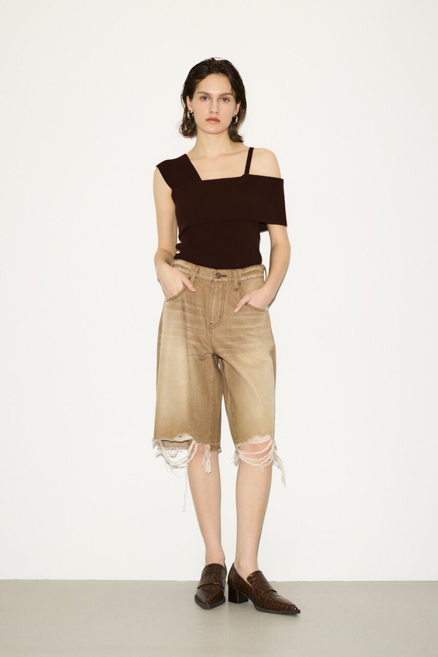SLY「ASYMMETRY RIB トップス」|タンクトップ|