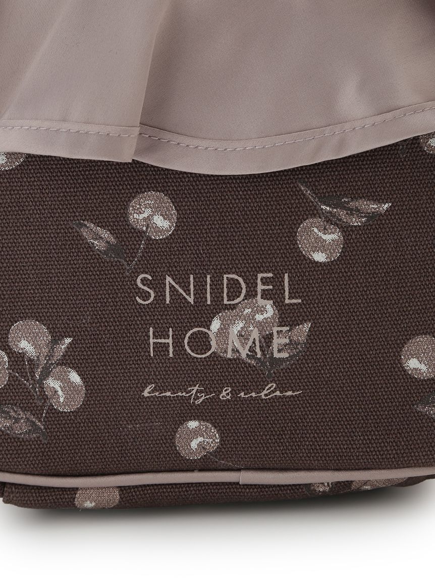 SNIDEL HOME「キャンバストラベルポーチ（CHERRY）」|ポーチ|