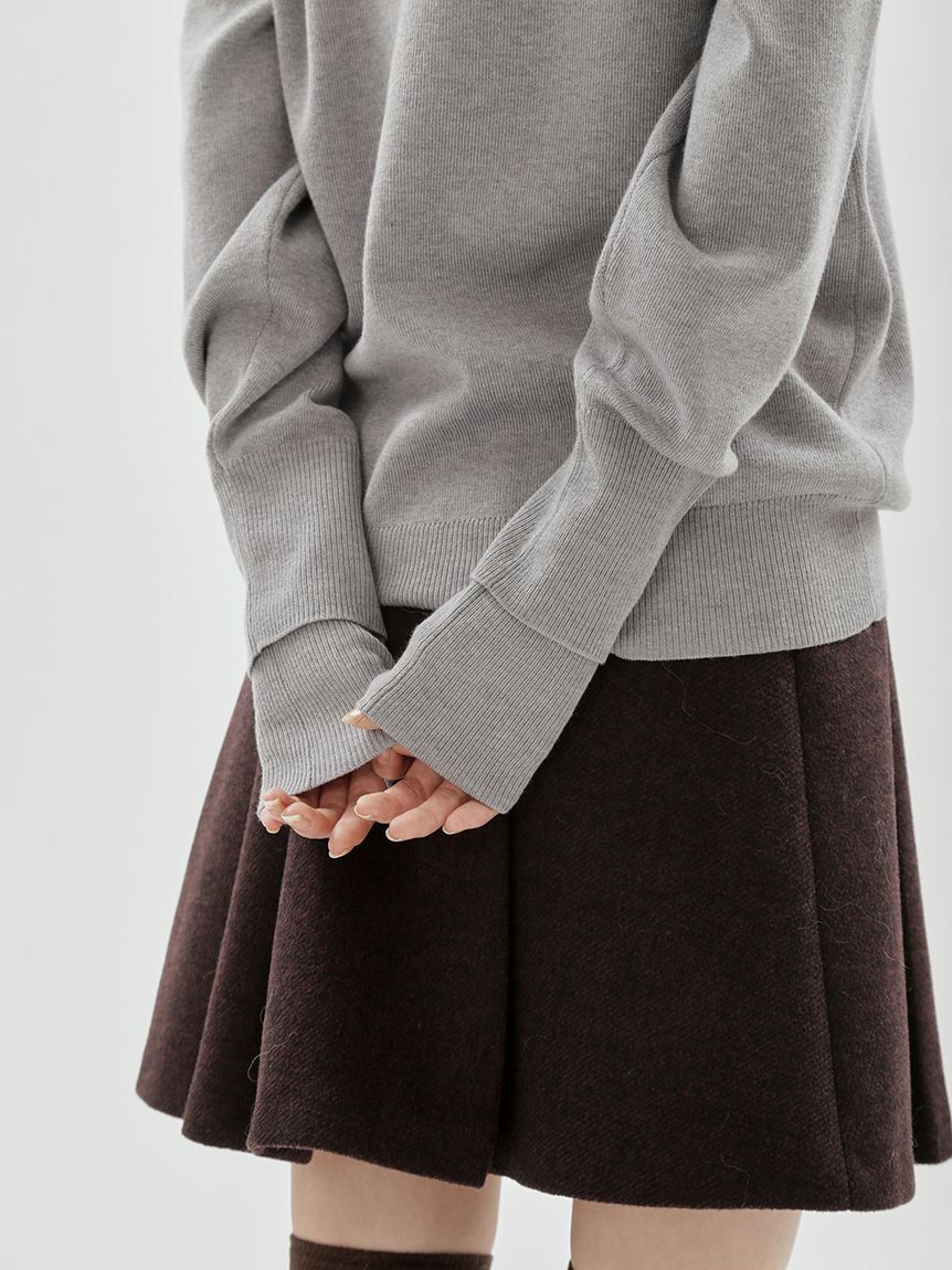emmi atelier「【ONLINE限定カラーあり】emmiロゴクルーネックプルオーバー」|ニット・セーター|