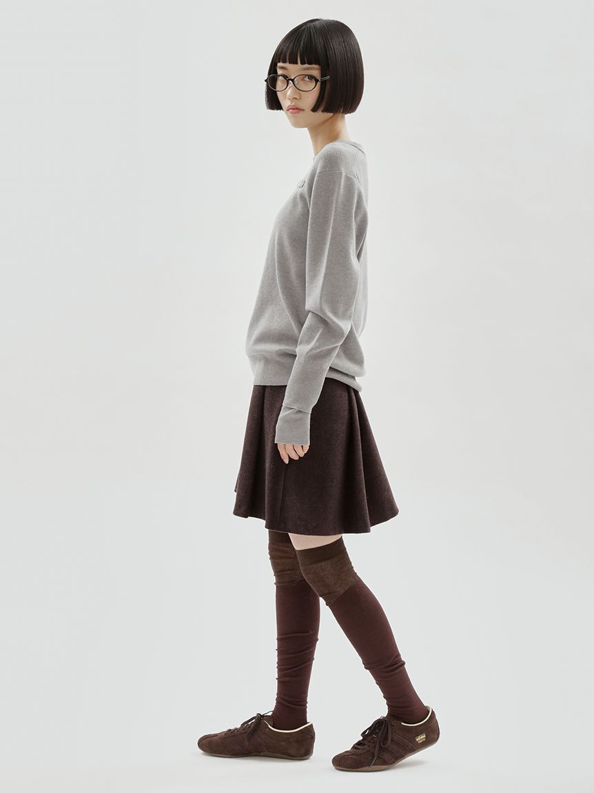 emmi atelier「【ONLINE限定カラーあり】emmiロゴクルーネックプルオーバー」|ニット・セーター|