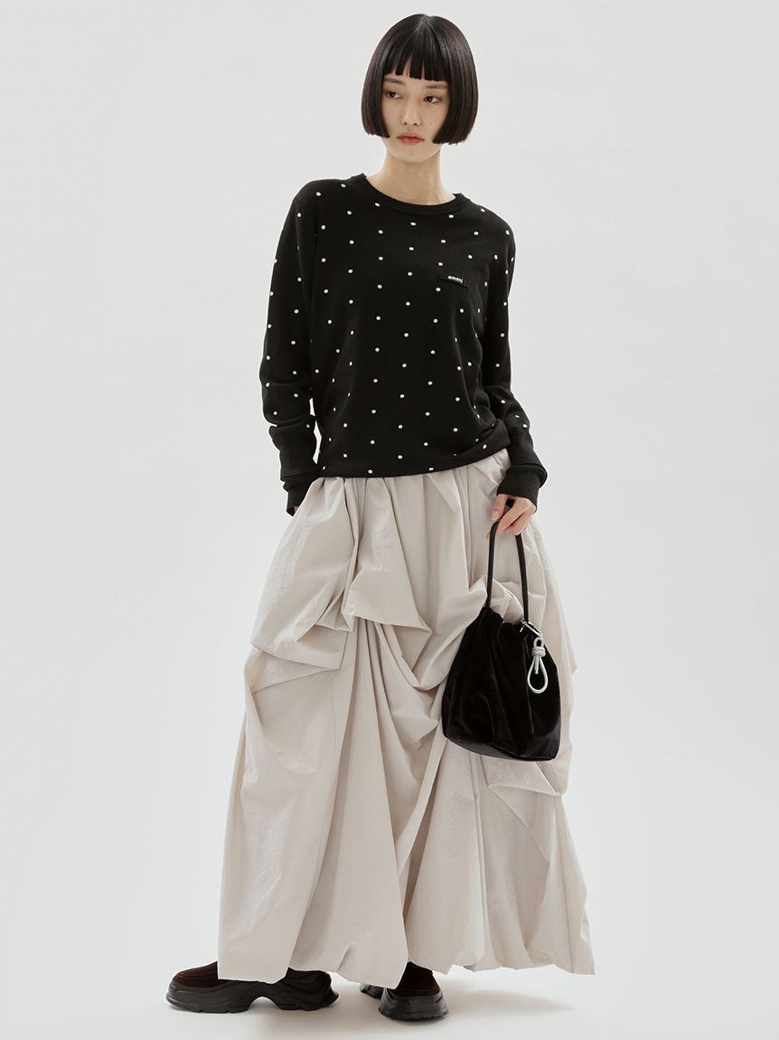 emmi atelier「【ONLINE限定カラーあり】emmiロゴクルーネックプルオーバー」|ニット・セーター|