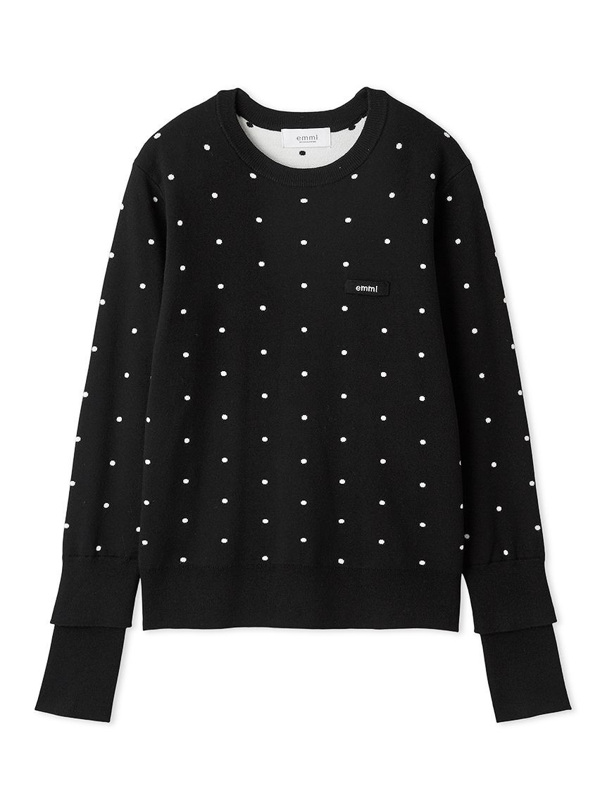 emmi atelier「【ONLINE限定カラーあり】emmiロゴクルーネックプルオーバー」|ニット・セーター|