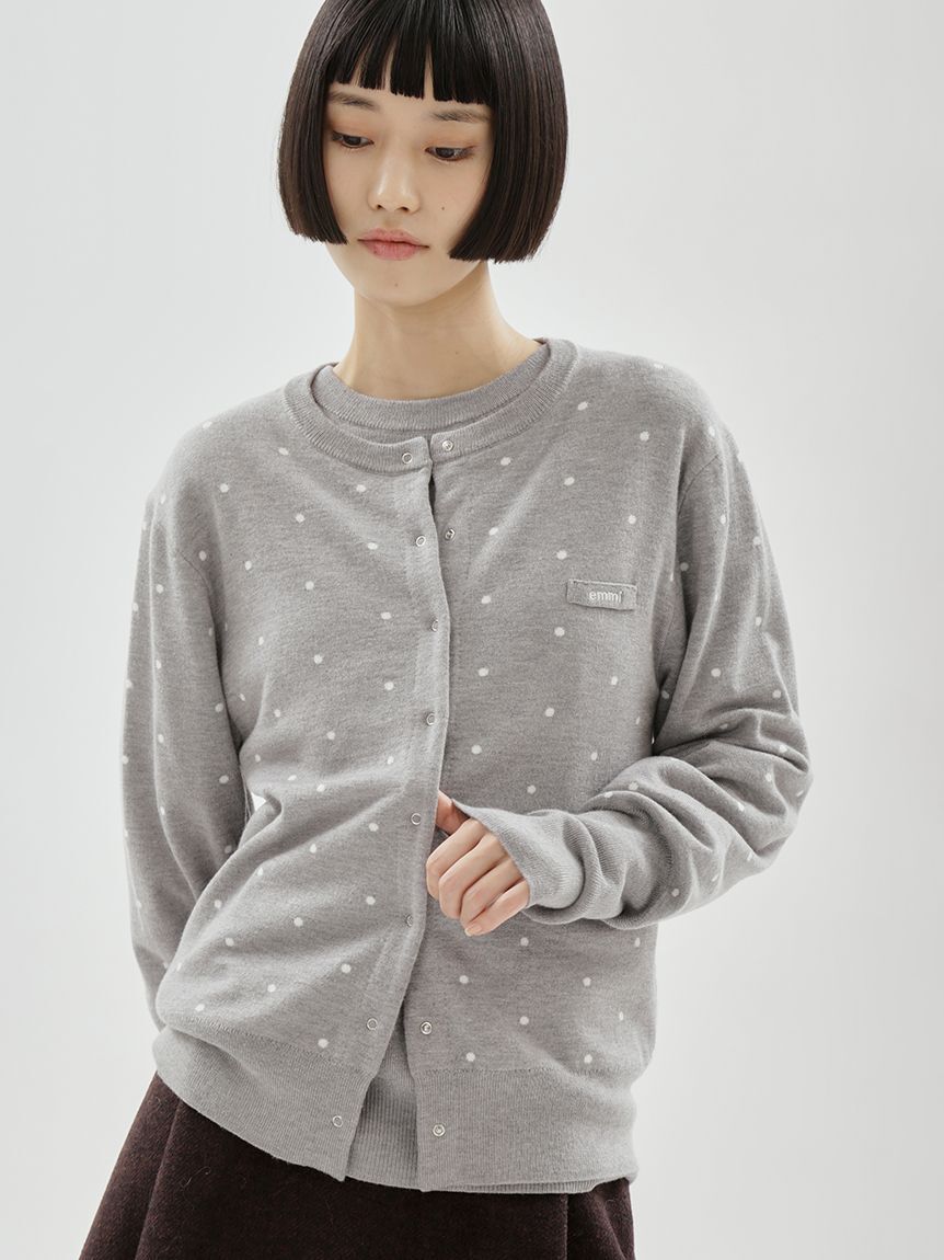 emmi atelier「【ONLINE限定カラーあり】emmiロゴクルーネックプルオーバー」|ニット・セーター|