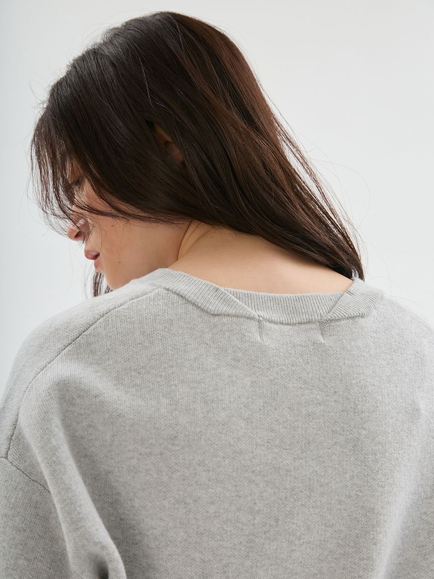 emmi atelier「【ONLINE限定カラーあり】emmiロゴスウェットライクニット」|ニット・セーター|