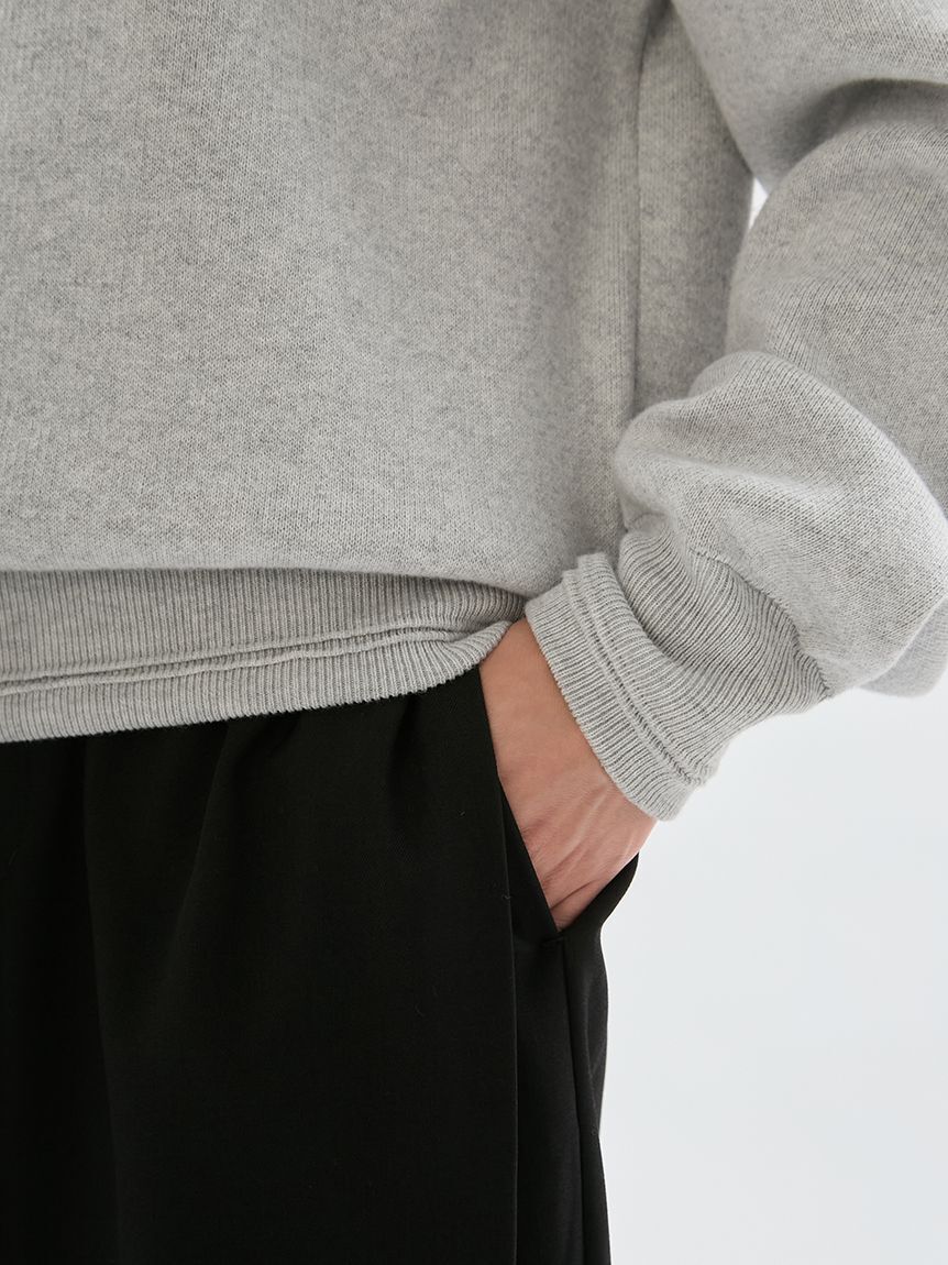 emmi atelier「【ONLINE限定カラーあり】emmiロゴスウェットライクニット」|ニット・セーター|