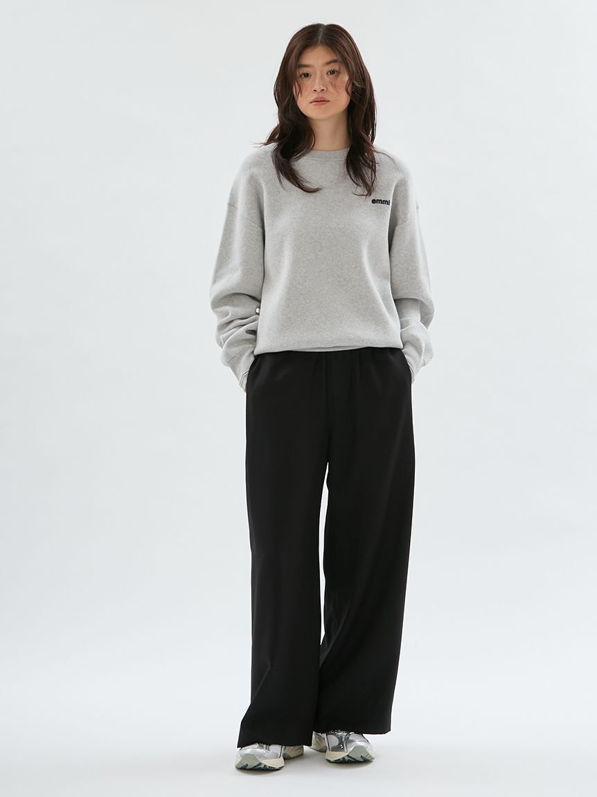 emmi atelier「【ONLINE限定カラーあり】emmiロゴスウェットライクニット」|ニット・セーター|