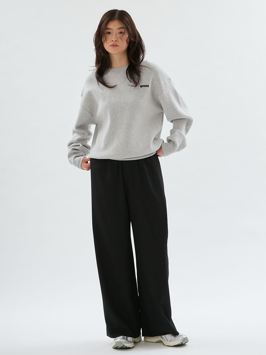 emmi atelier「【ONLINE限定カラーあり】emmiロゴスウェットライクニット」|ニット・セーター|