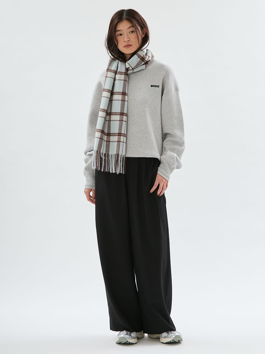 emmi atelier「【ONLINE限定カラーあり】emmiロゴスウェットライクニット」|ニット・セーター|