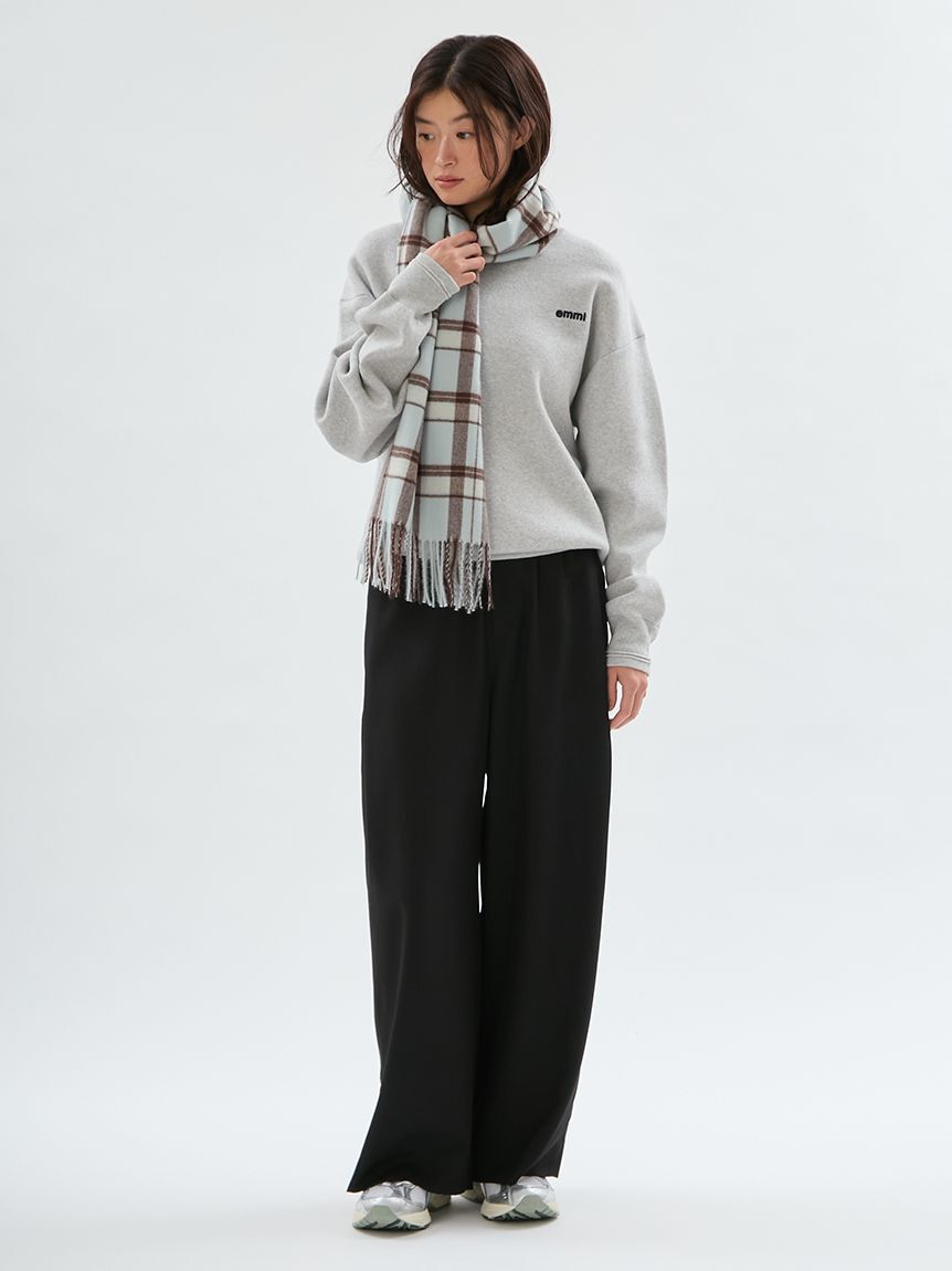 emmi atelier「【ONLINE限定カラーあり】emmiロゴスウェットライクニット」|ニット・セーター|