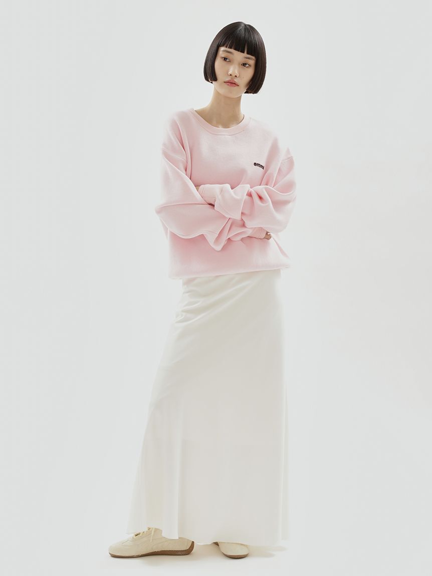emmi atelier「【ONLINE限定カラーあり】emmiロゴスウェットライクニット」|ニット・セーター|