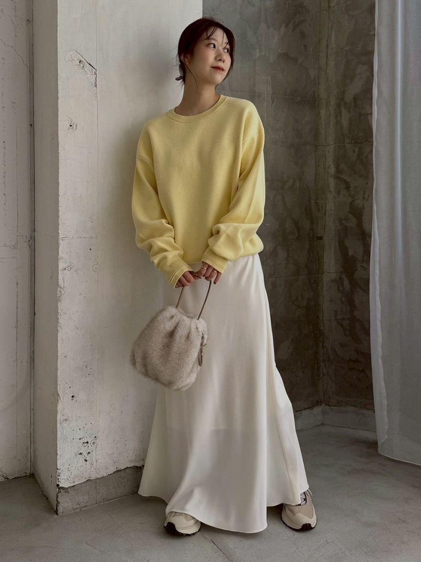 emmi atelier「【ONLINE限定カラーあり】emmiロゴスウェットライクニット」|ニット・セーター|