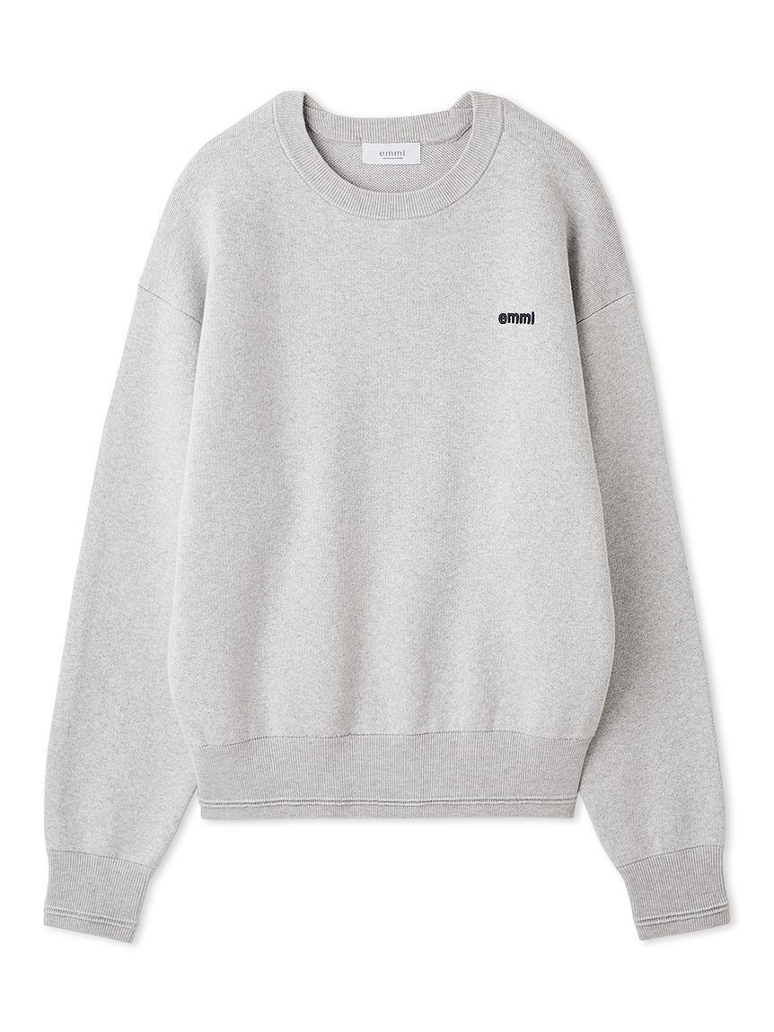 emmi atelier「【ONLINE限定カラーあり】emmiロゴスウェットライクニット」|ニット・セーター|