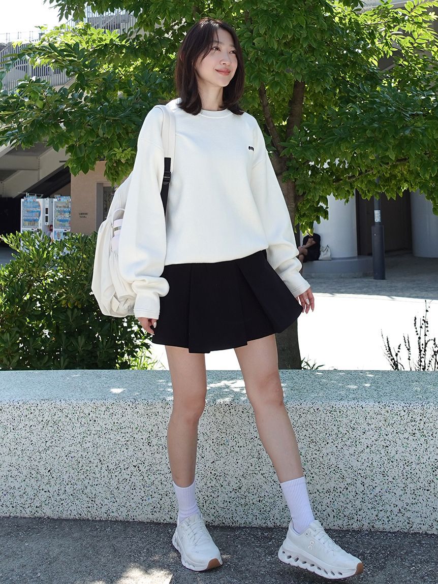 emmi atelier「【ONLINE限定カラーあり】emmiロゴスウェットライクニット」|ニット・セーター|