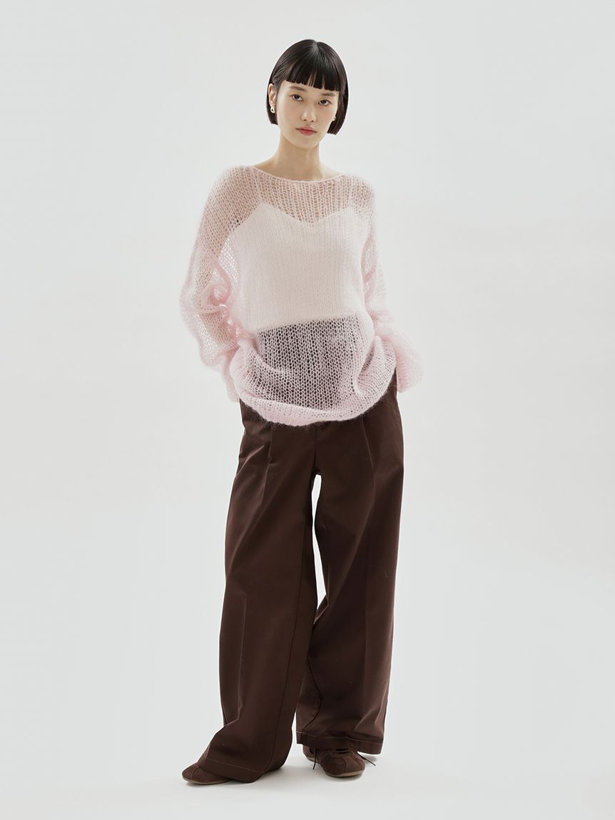 emmi atelier「【ONLINE限定カラーあり】モヘアニットプルオーバー」|ニット・セーター|