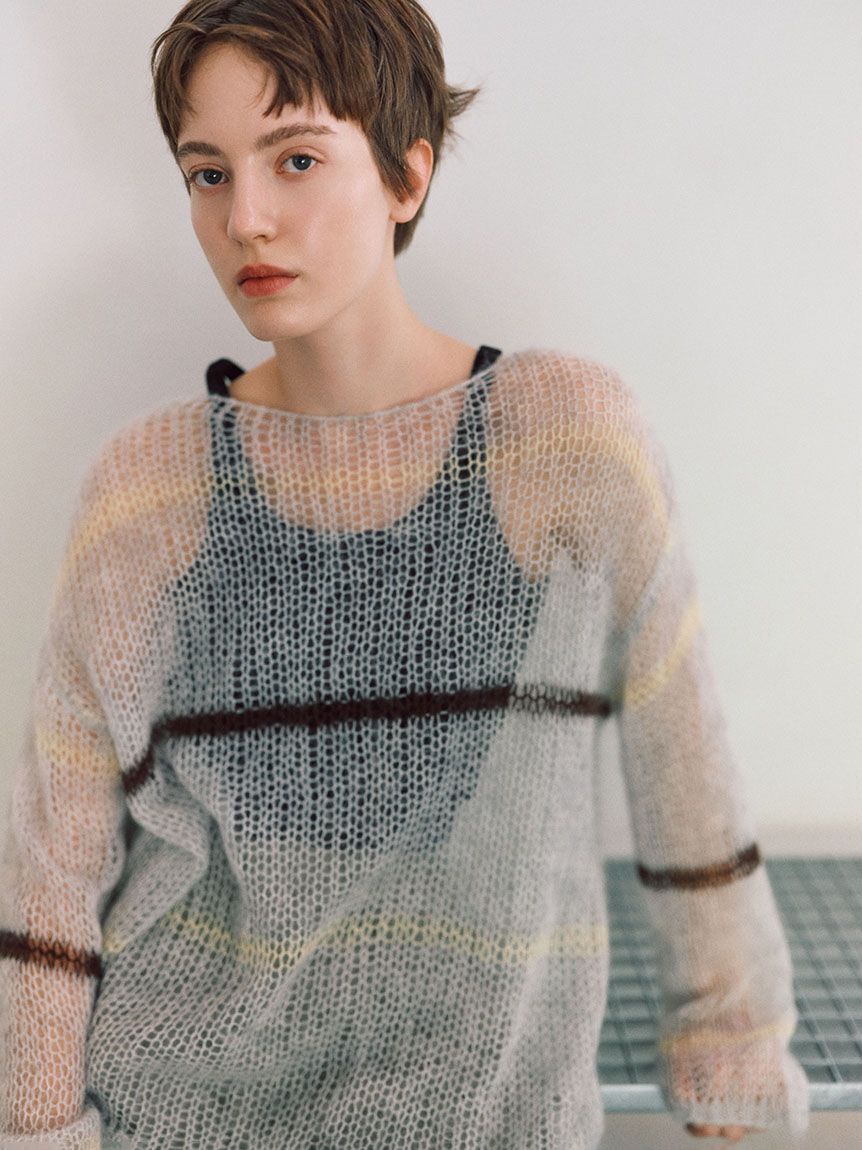 emmi atelier「【ONLINE限定カラーあり】モヘアニットプルオーバー」|ニット・セーター|