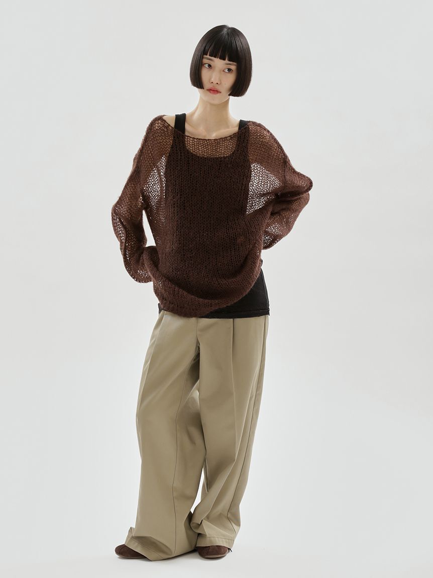 emmi atelier「【ONLINE限定カラーあり】モヘアニットプルオーバー」|ニット・セーター|