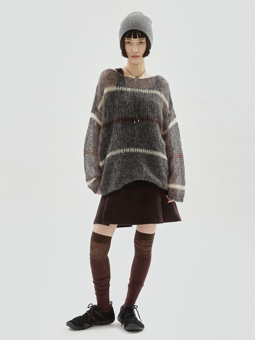 emmi atelier「【ONLINE限定カラーあり】モヘアニットプルオーバー」|ニット・セーター|