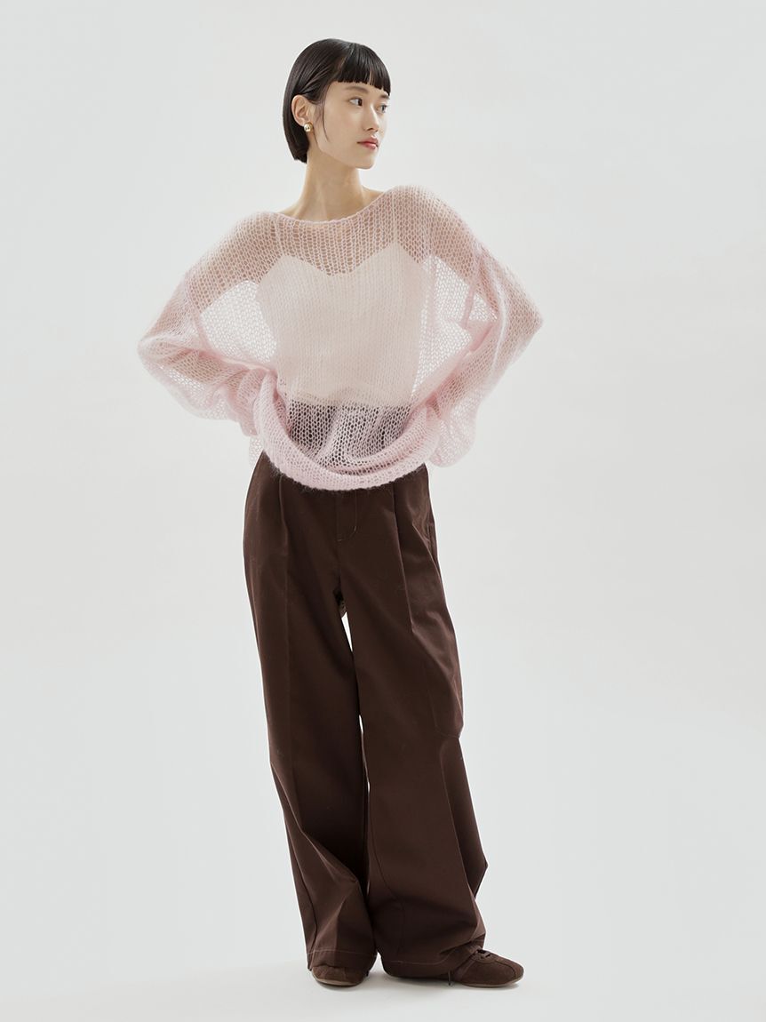 emmi atelier「【ONLINE限定カラーあり】モヘアニットプルオーバー」|ニット・セーター|
