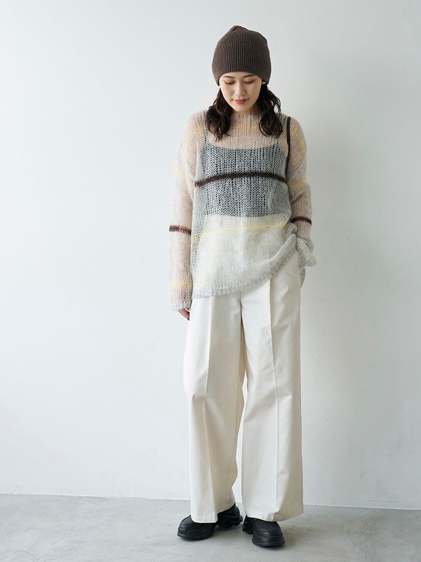 emmi atelier「【ONLINE限定カラーあり】モヘアニットプルオーバー」|ニット・セーター|