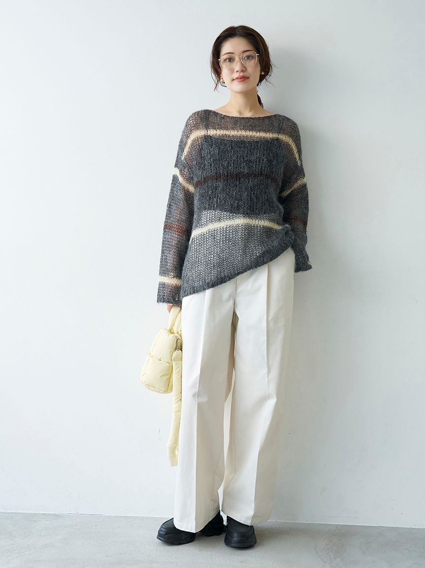 emmi atelier「【ONLINE限定カラーあり】モヘアニットプルオーバー」|ニット・セーター|
