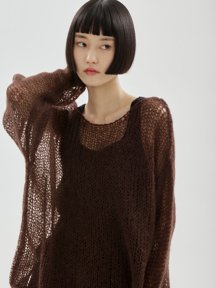 emmi atelier「【ONLINE限定カラーあり】モヘアニットプルオーバー」|ニット・セーター|