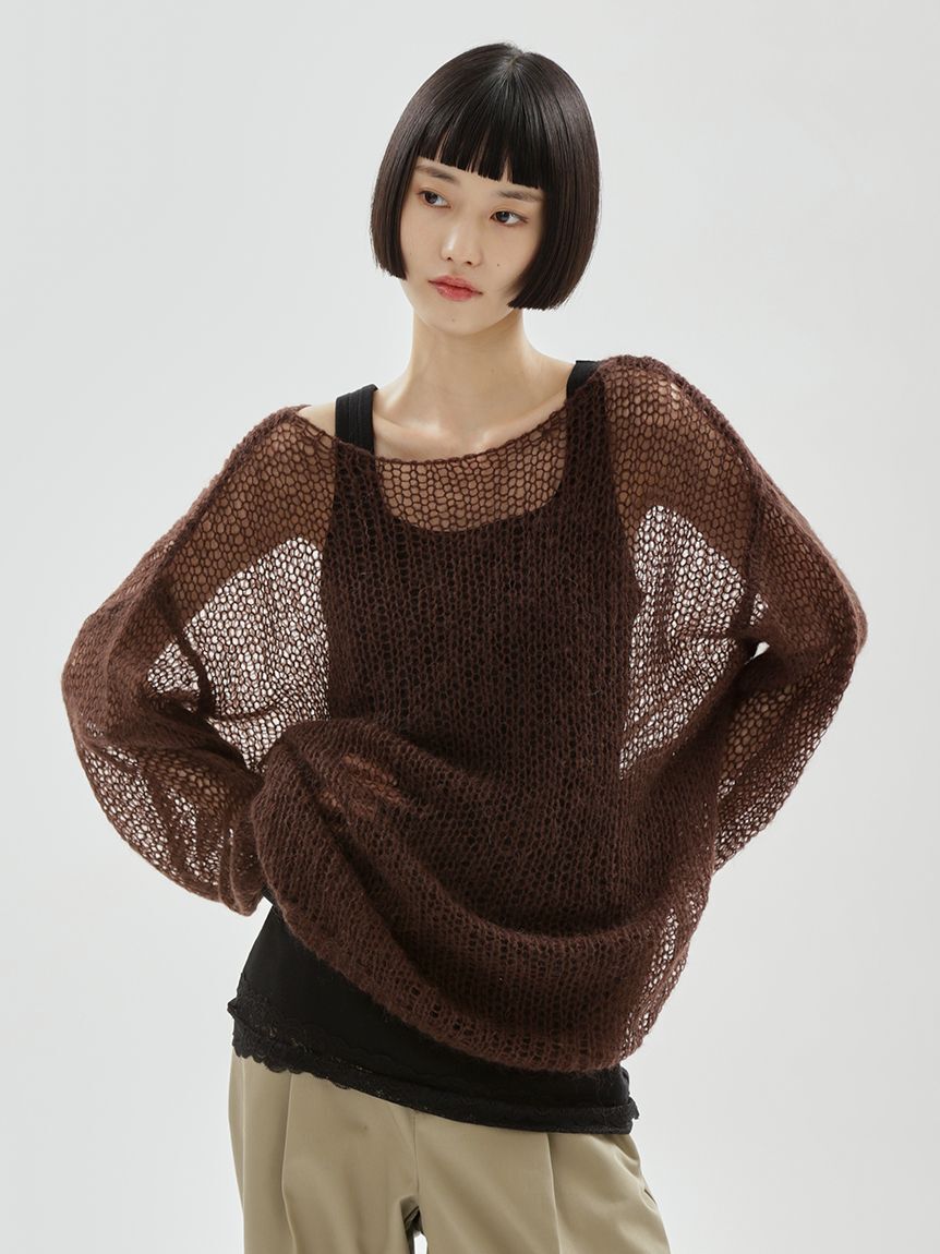 emmi atelier「【ONLINE限定カラーあり】モヘアニットプルオーバー」|ニット・セーター|BRW