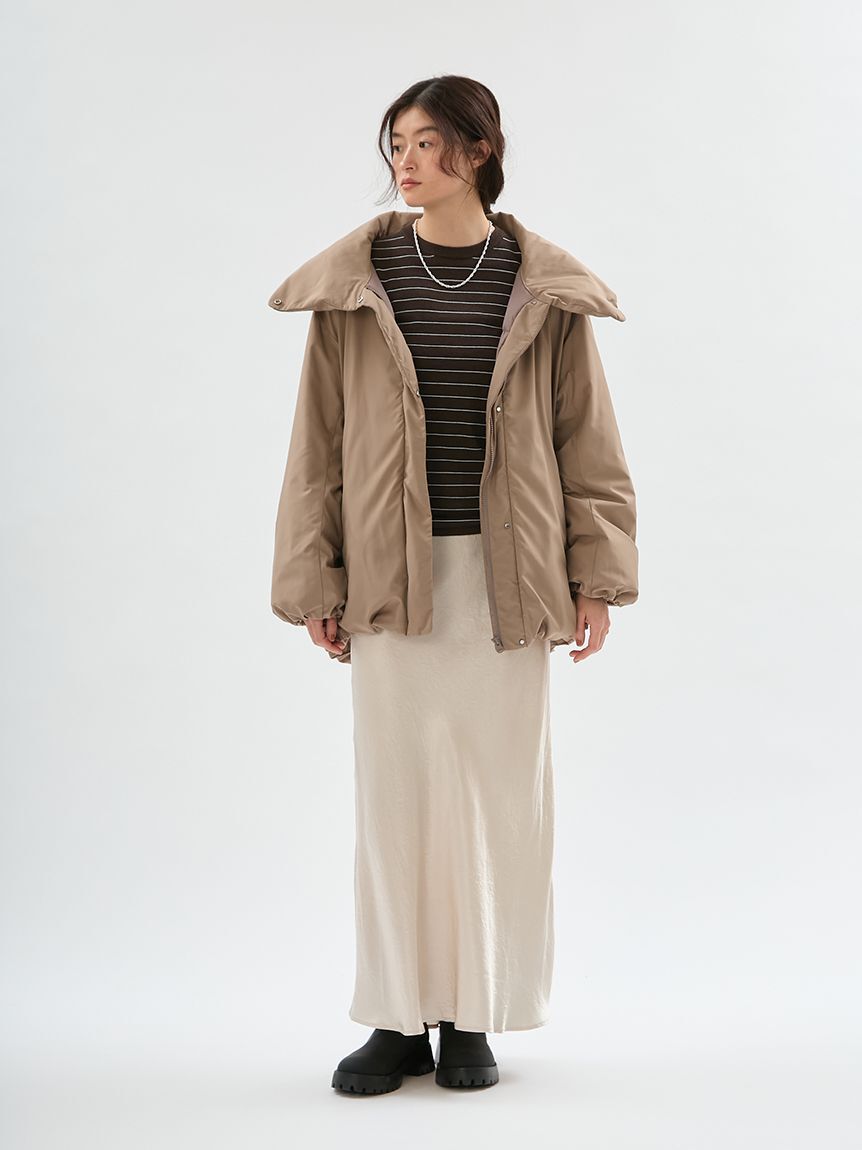emmi atelier「マルチボーダーロングスリーブニット」|ニット・セーター|