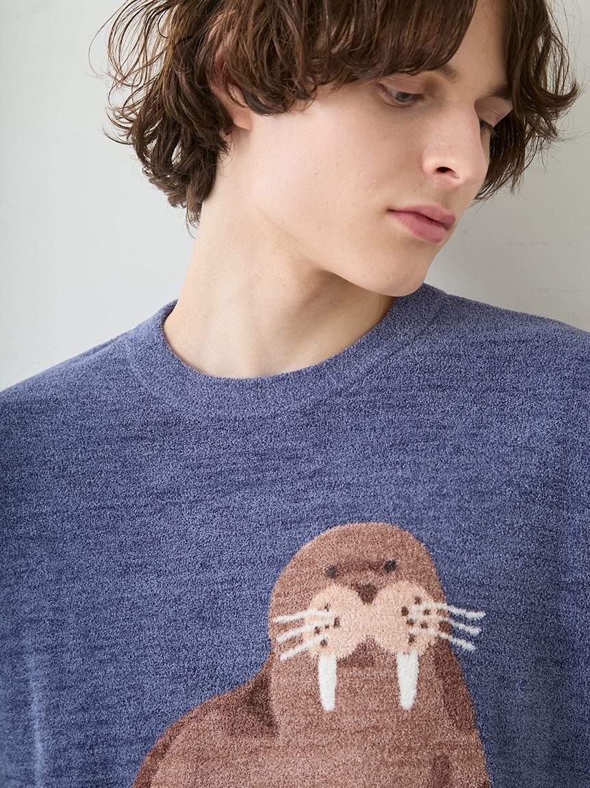 GELATO PIQUE HOMME「【HOMME】【接触冷感】スムーズィーliteシーアニマルジャガードプルオーバー」|プルオーバー|