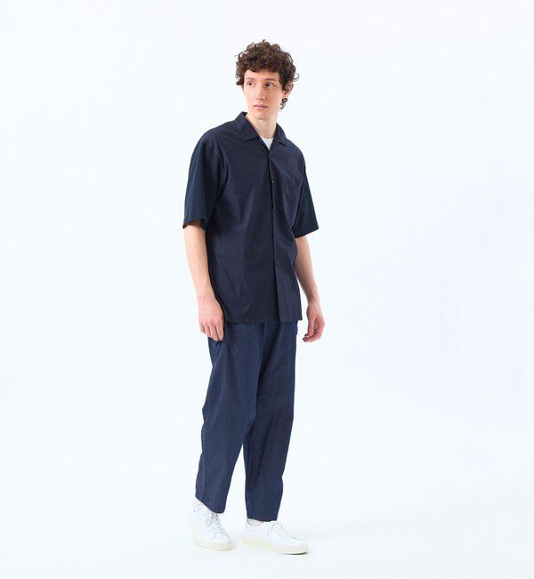MACKINTOSH PHILOSOPHY「ニットコンビシャツ ケーブルニット&times;ブロード」|シャツ・ブラウス|
