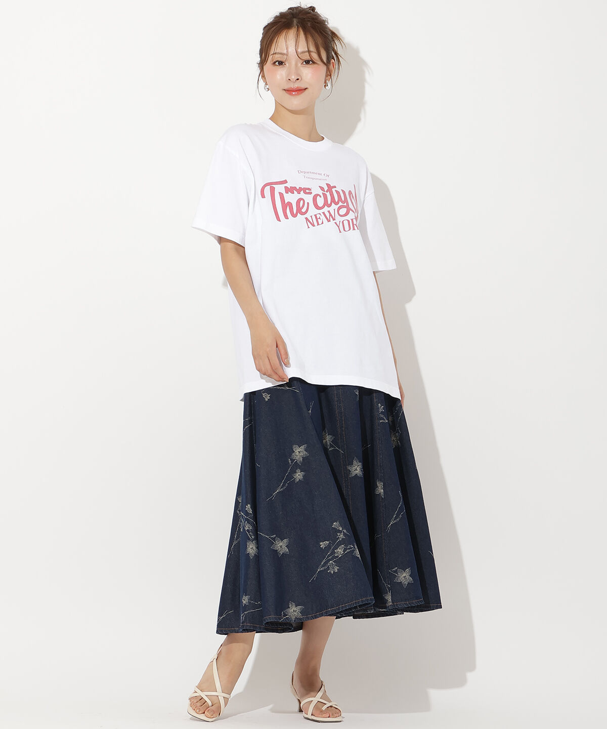 アンドクチュール「オーバーサイズロゴ Tシャツ」|Tシャツ・カットソー|