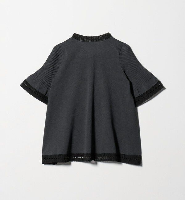 UNITED ARROWS「Vネック ニット ショートスリーブ チュニック」|ニット・セーター|