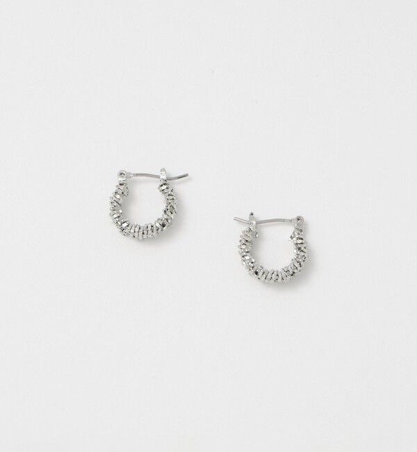 UNITED ARROWS green label relaxing「ギザギザ フープピアス」|ピアス|SILVER