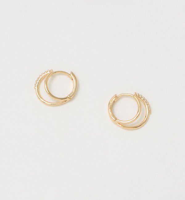UNITED ARROWS green label relaxing「【WEB限定】ダブルライン フープピアス」|ピアス|