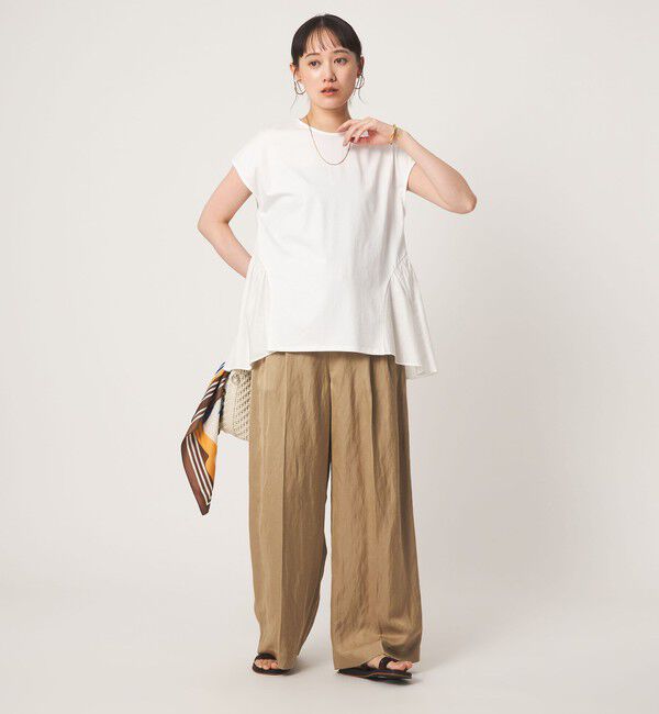 UNITED ARROWS green label relaxing「エアリー ボリューム カットソー 接触冷感」|Tシャツ・カットソー|