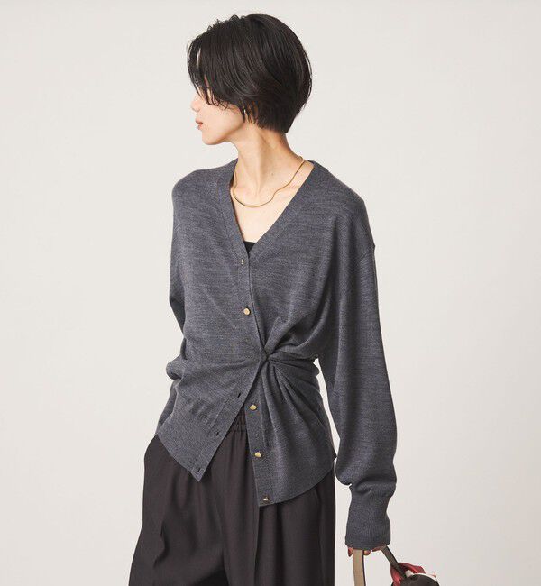 UNITED ARROWS green label relaxing「エブリニット 2WAY Vネック カーディガン」|カーディガン|
