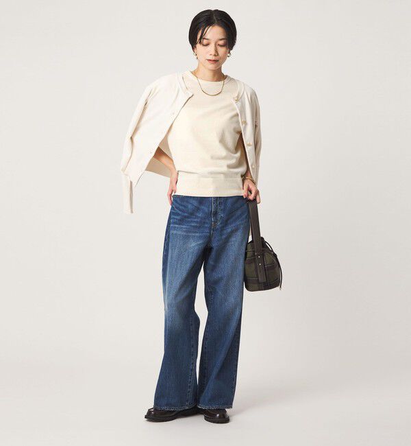 UNITED ARROWS green label relaxing「モール フレンチスリーブ プルオーバー ニット ウォッシャブル」|ニット・セーター|