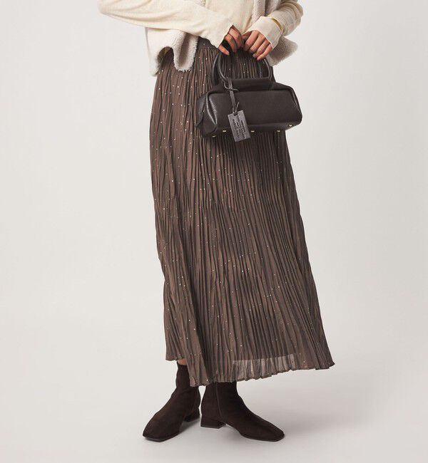 UNITED ARROWS green label relaxing「［size SHORT/TALLあり］ドット プリーツ スカート」|スカート|