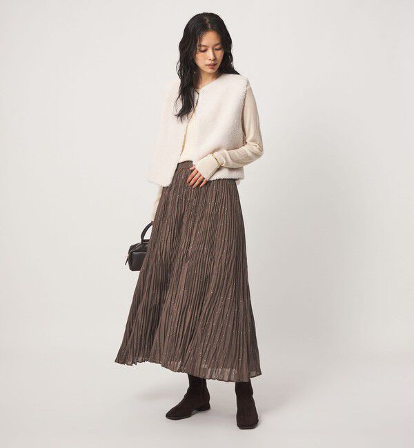 UNITED ARROWS green label relaxing「［size SHORT/TALLあり］ドット プリーツ スカート」|スカート|
