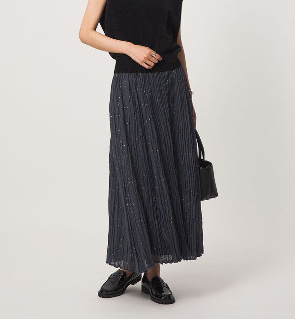 UNITED ARROWS green label relaxing「［size SHORT/TALLあり］ドット プリーツ スカート」|スカート|